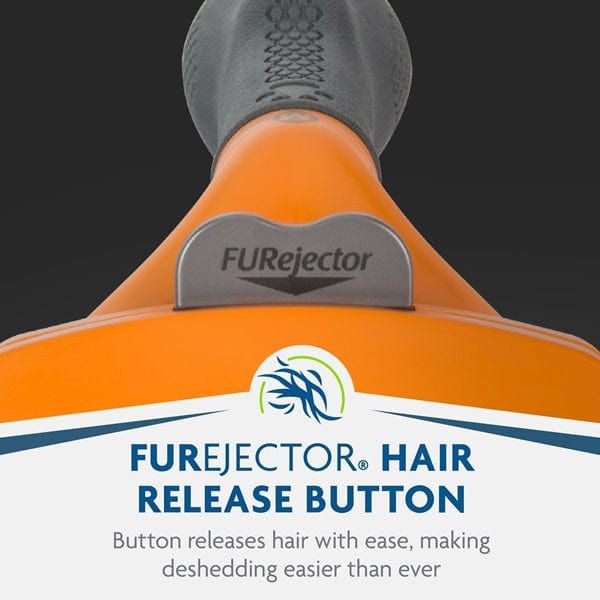 FURminator Deshedding Tool for Medium Dogs with Long Hair - Reduce Shedding & Grooming at Home for a Healthier Coat