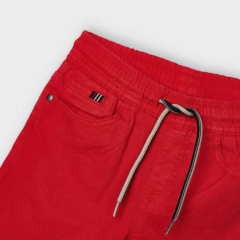 Boys' Red Shorts - Comfortable Cotton Casual Shorts for Kids | Perfect for Summer, Playtime & Outdoor Activities