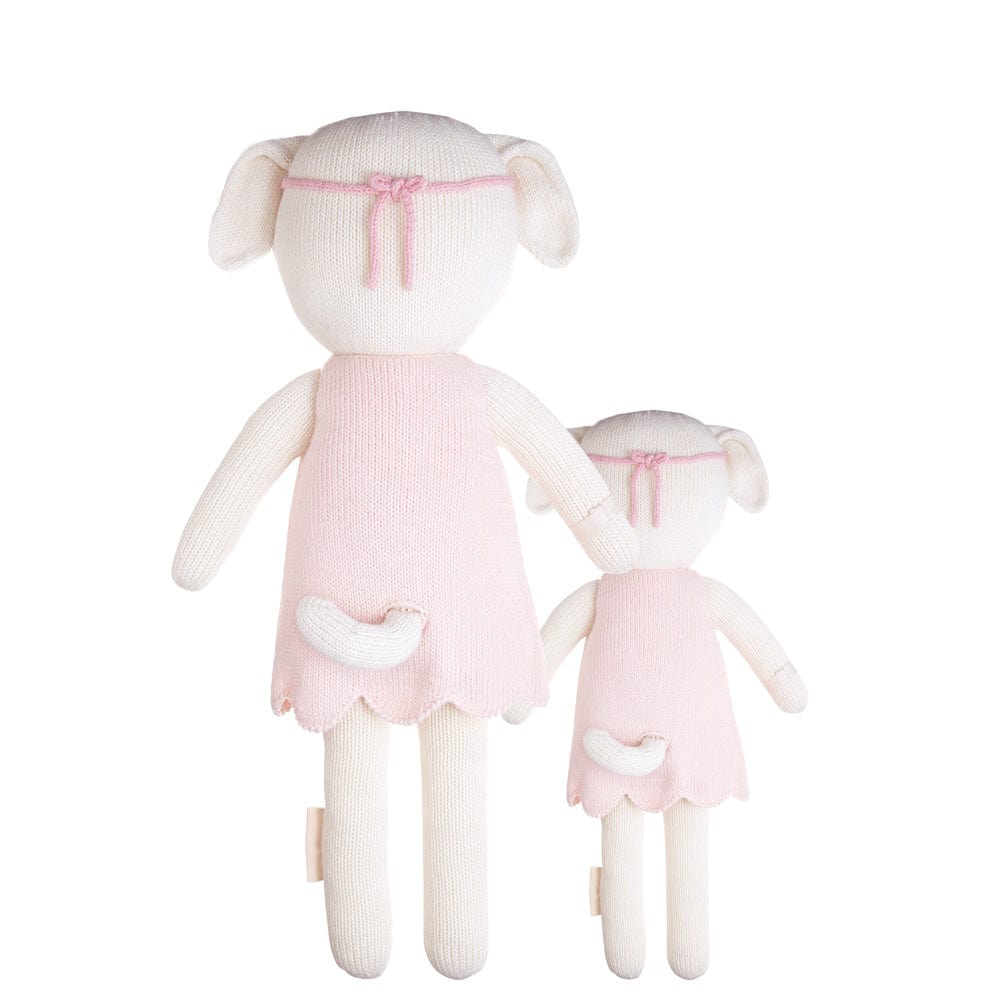 Cuddle+Kind Charlotte the Little Dog - Handmade Organic Cotton Plush Toy for Kids, Babies & Nursery Decor | Perfect for Cuddling, Gifting & Playtime