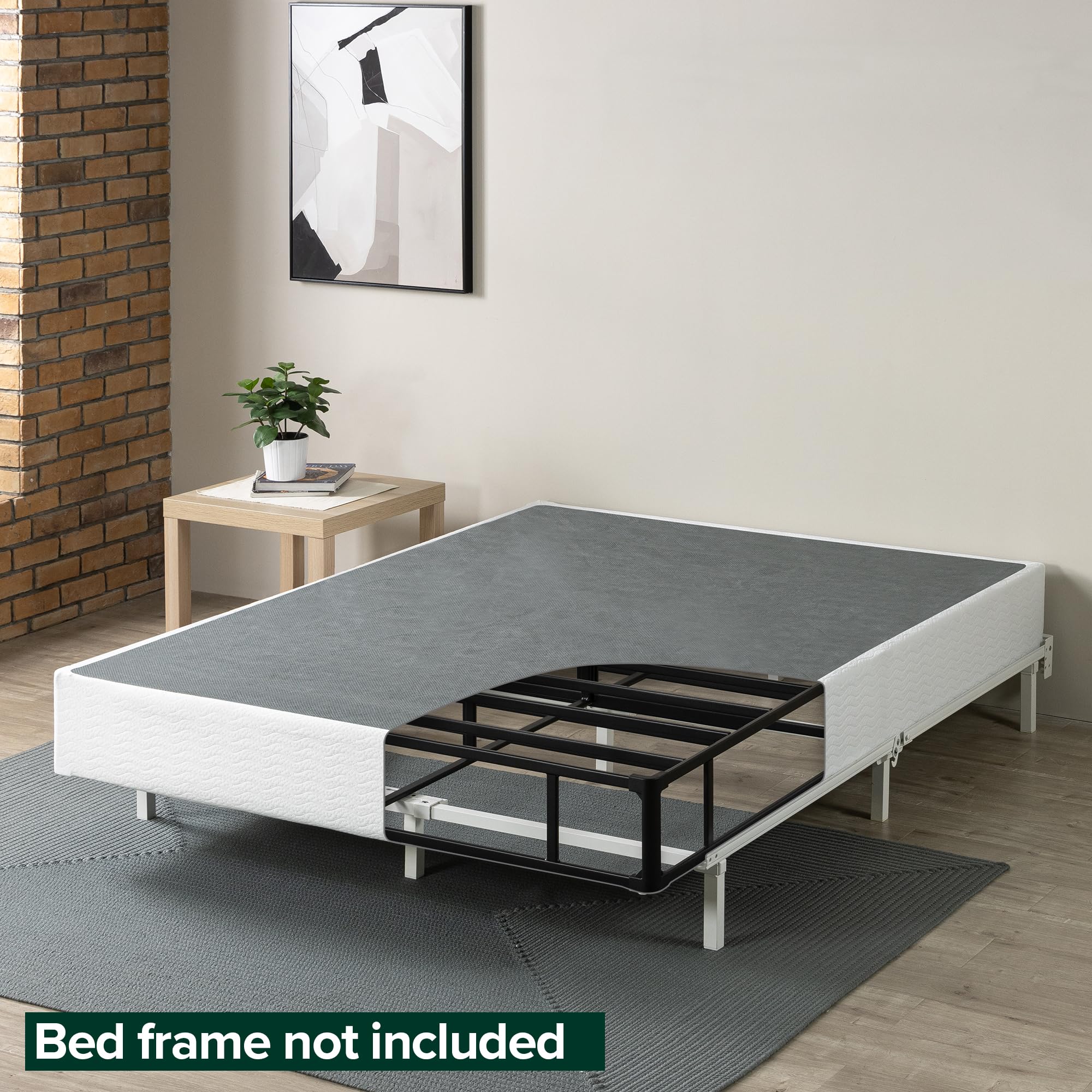ZINUS 9 Inch Metal Smart Box Spring - Full Size Mattress Foundation with Strong Steel Frame | Quick & Easy Assembly | Bedroom Furniture for Home, Guest Room, Dormitory