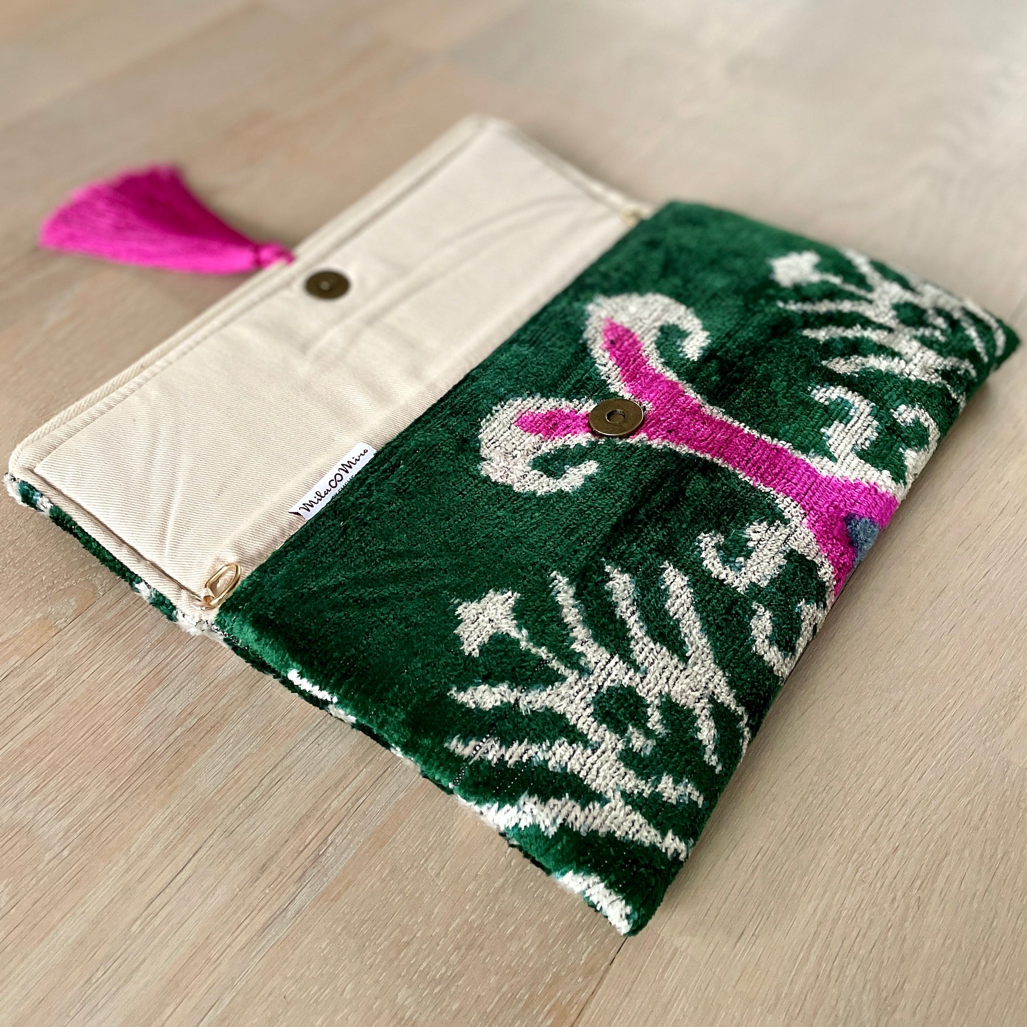 Stylish Ikat Print Clutch Bag for Women - Trendy Handmade Sperlonga Clutch - Perfect for Evening Parties, Weddings & Special Occasions