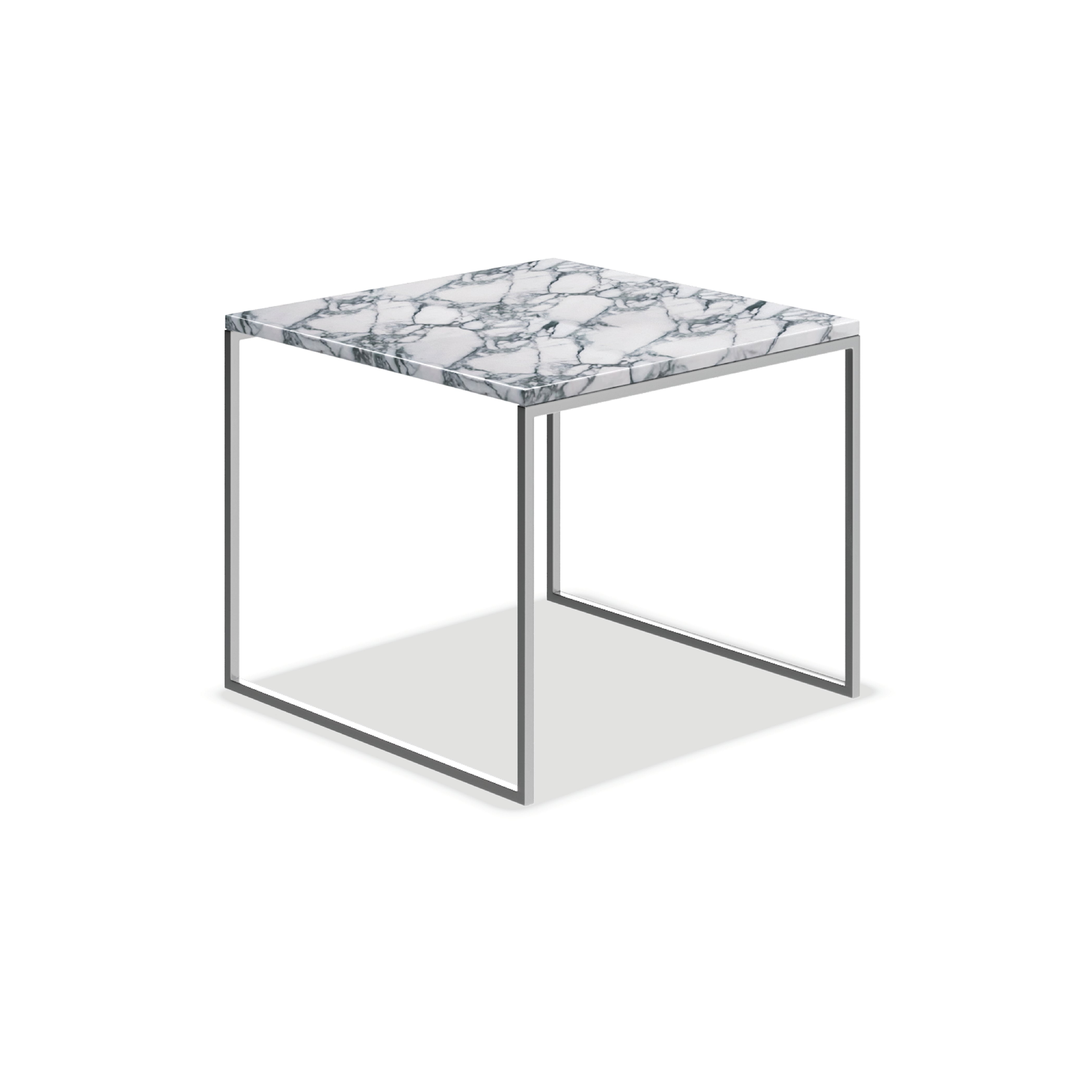 Camille Marble Side Table - Elegant Round End Table with Natural Stone Top | Perfect for Living Room, Bedroom, or Office Decor