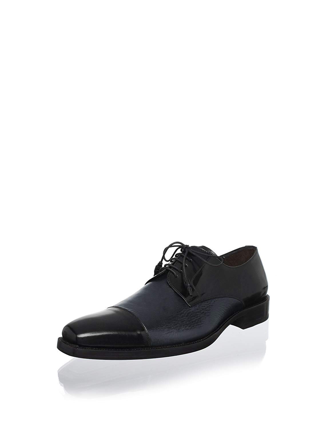 Mezlan Men's Soka Cap Toe Oxford Dress Shoes - Classic Blue Leather Formal Shoes for Business & Wedding - Size 13 US