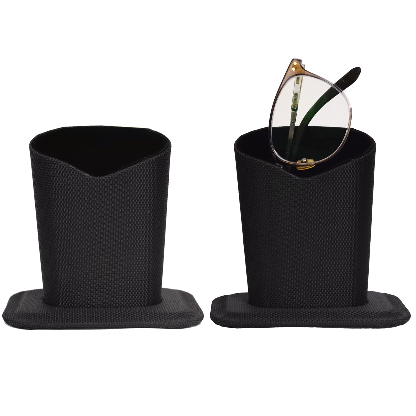 2 Pack Eyeglass Holder Stand - Sturdy Eyeglass Display Stand with Non-Slip Base, Desk Organizer & Nightstand Eyewear Storage - Perfect for Office, Home, or Travel Use