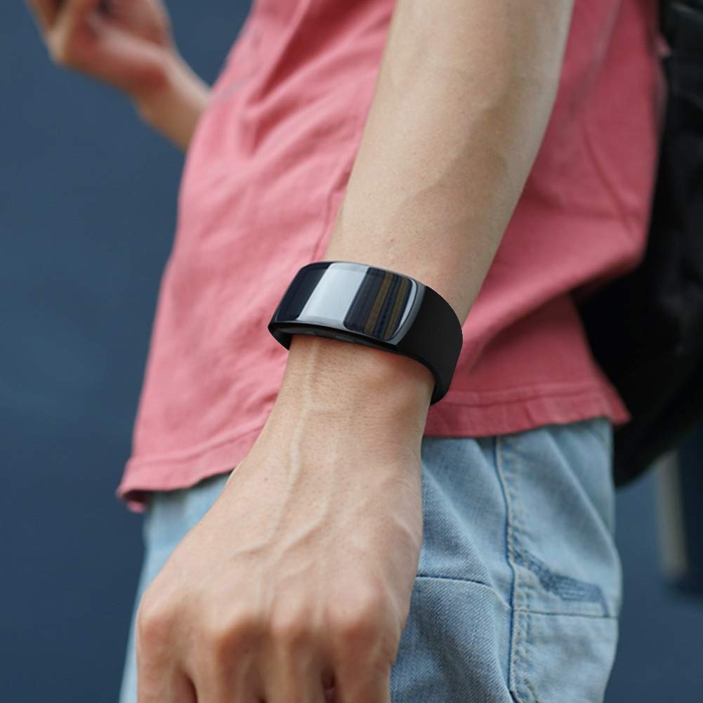 Soft Silicone Replacement Bands for Samsung Gear Fit 2/Pro - Small, White - Comfortable & Durable Wristbands for Fitness Tracking & Everyday Wear