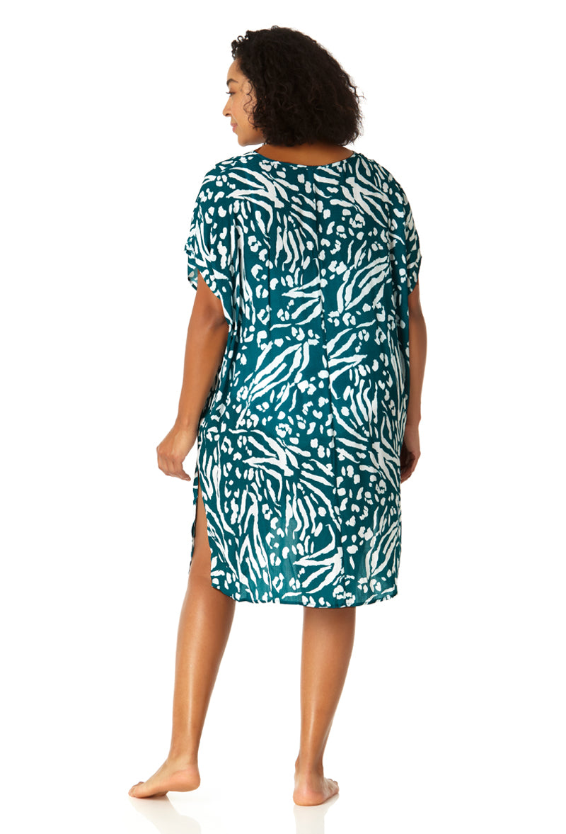 Anne Cole Plus Women's Easy Tunic Swimsuit Cover Up - Lightweight Beach Dress for Pool, Vacation & Summer Outfits