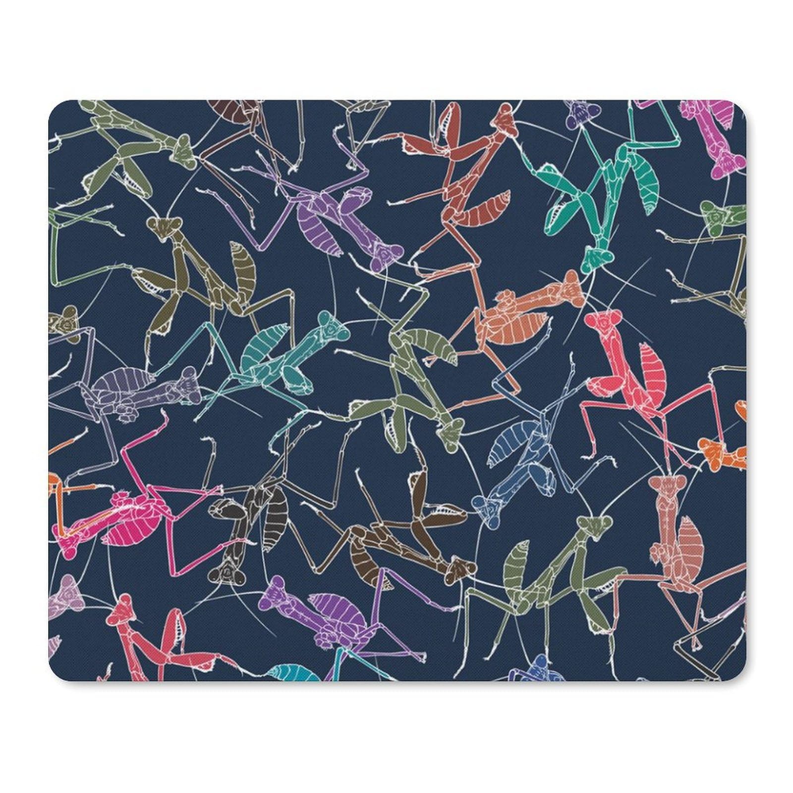 Durable Cartoon Mantis Insect Non-Slip Gaming Mouse Pad - Waterproof Office & Home Desk Mat (18x22cm) for PC, Laptop, Work & Gaming Setup