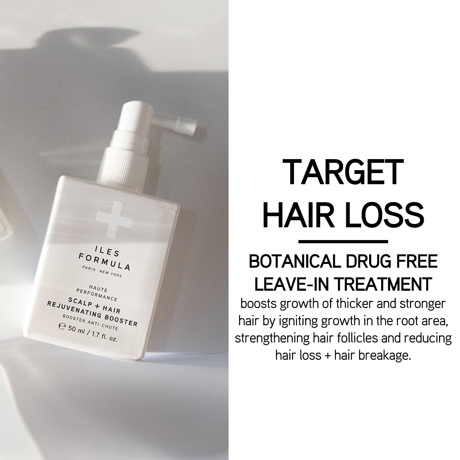ILES FORMULA Haute Performance Shampoo & Conditioner Set with Scalp & Hair Rejuvenating Booster - Deep Cleansing, Detangling, Stops Breakage, Reduces Hair Loss & Promotes Growth | For Damaged, Dry Hair & Scalp Care at Home or Salon