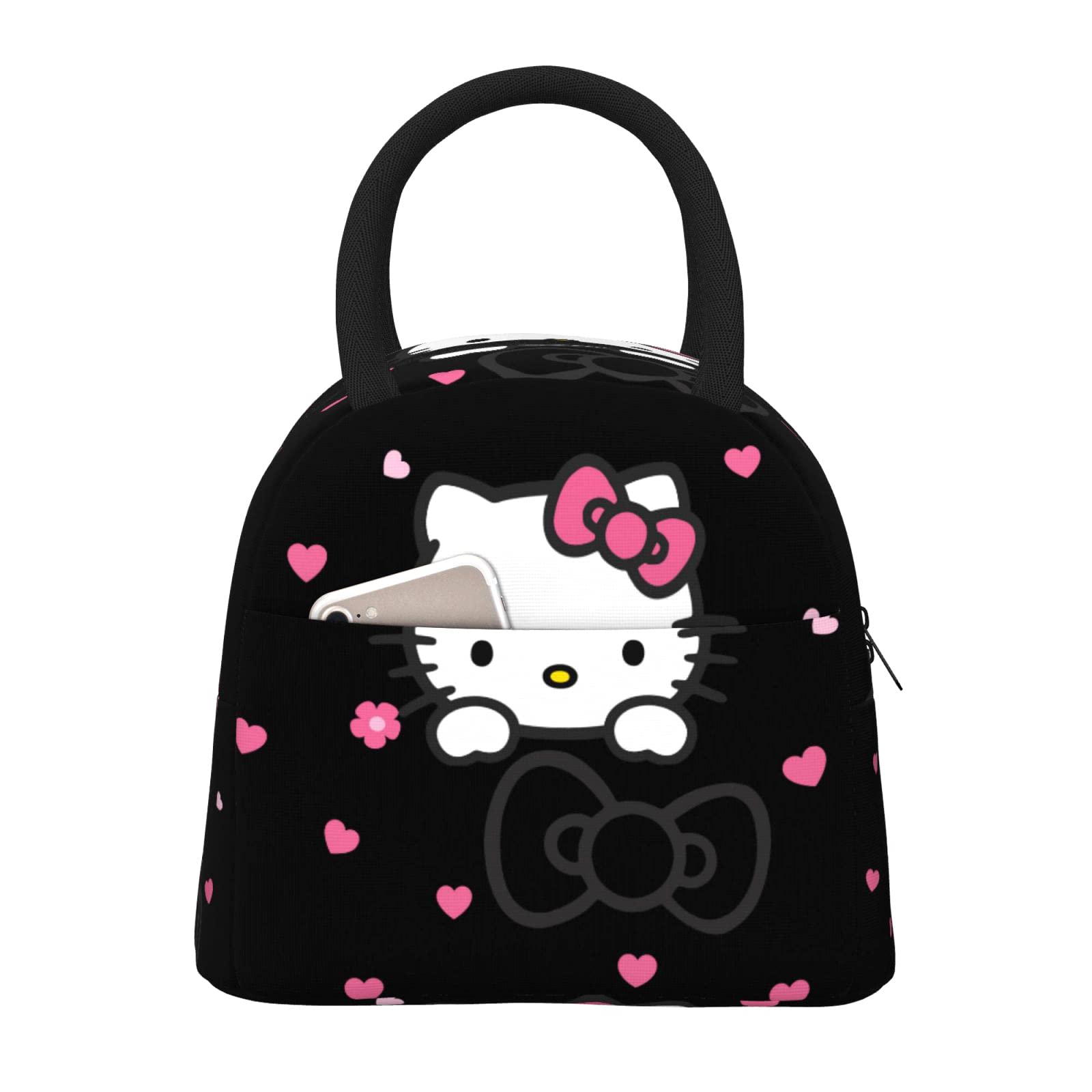 Anime Insulated Lunch Bag for Women - Reusable Cute Lunch Box Container for Work, School, Outdoor Travel & Picnic | Bento Box for Office, Hiking & Daily Use