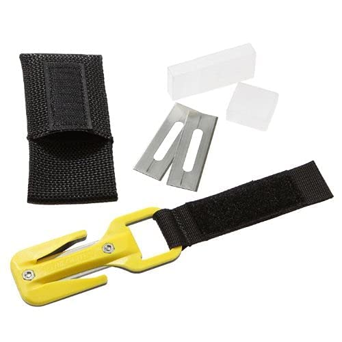 Trilobite Webbing and Line Knife - Heavy Duty Belt Mounted Tactical Knife for Outdoor Survival, Camping, Hiking and Emergency Use