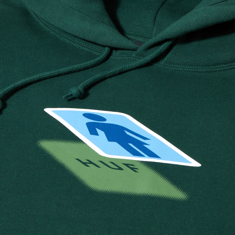 HUF x CRAILTAP Shadow Pullover Hoodie - Green | Streetwear Fashion for Men & Women | Perfect for Casual Wear, Skateboarding & Urban Style