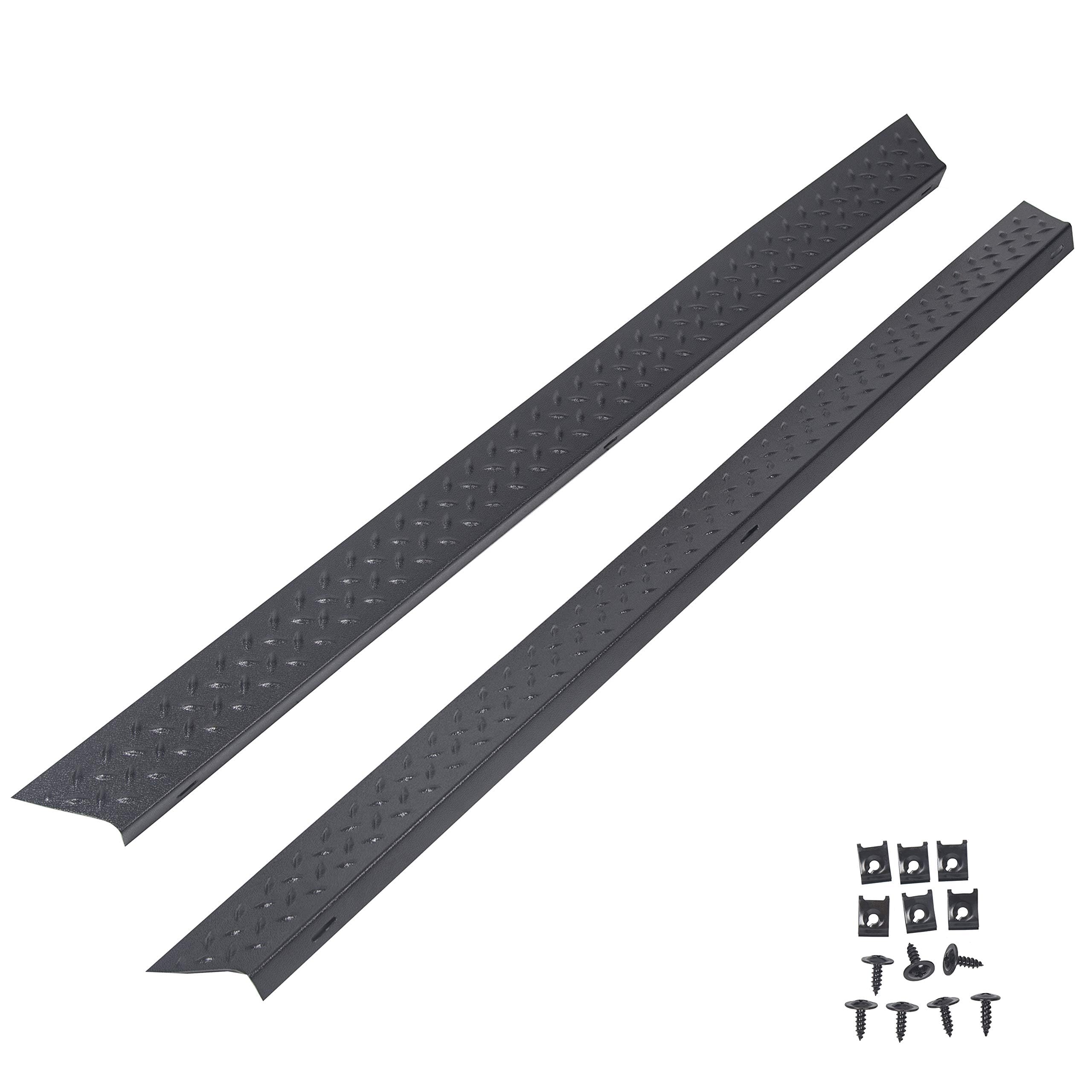 ECOTRIC Side Body Armor Rocker Panel for 1997-2006 Jeep TJ Wrangler | Replacement for 11650.05 | Diamond Plate Kit | Off-Road Protection & Style Upgrade