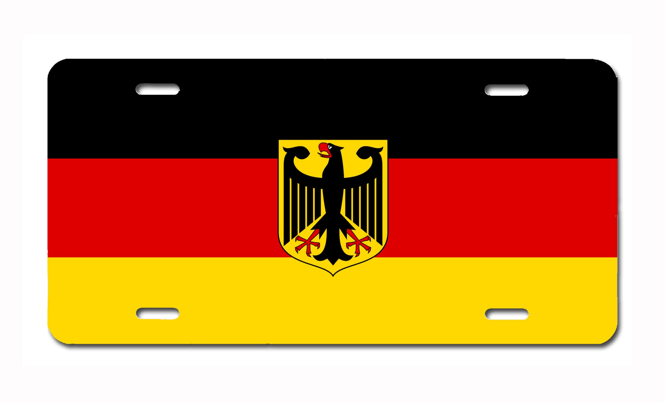 European Flag License Plate – 6x12 Inch Full-Size Rust-Free Aluminum Vanity Novelty Plate for Cars, Wheelchairs, Mailboxes & Signage – Made in USA – Perfect for Car Front Decoration, Patriotic Displays & Custom Signage