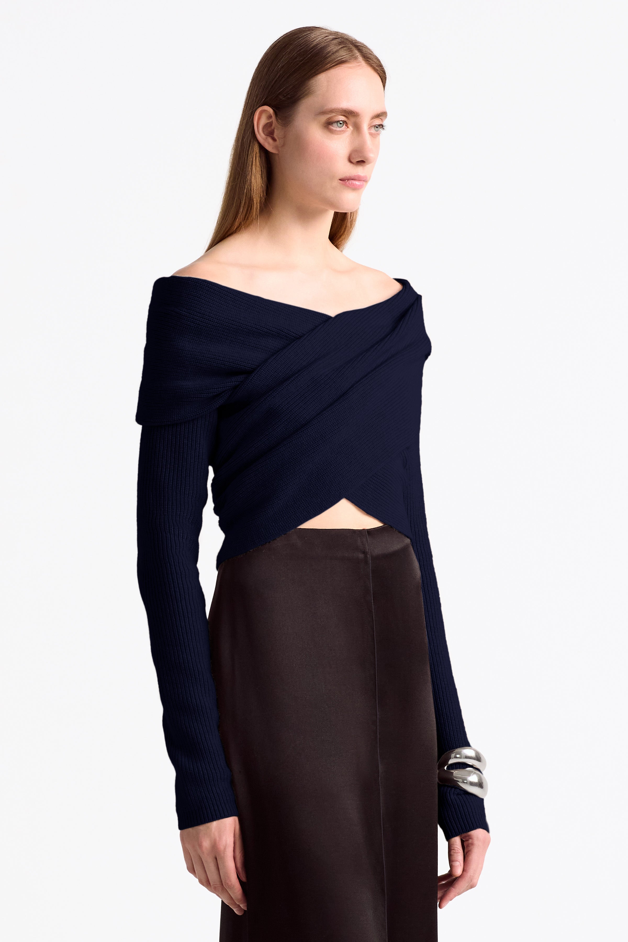 Women's Mimi Sweater in Berry Blue - Soft & Cozy Knit Pullover for Casual Wear & Fall Fashion