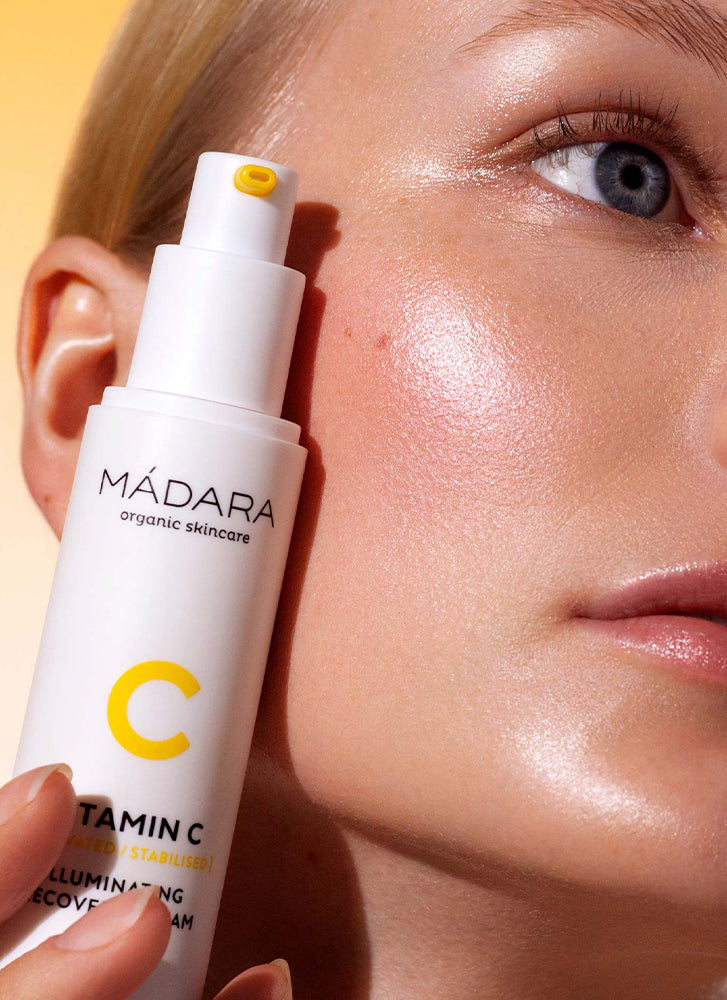 Madara Vitamin C Brightening Recovery Cream - Anti-Aging & Hydrating Face Moisturizer for Glowing Skin - Perfect for Night Routine & Daily Skincare