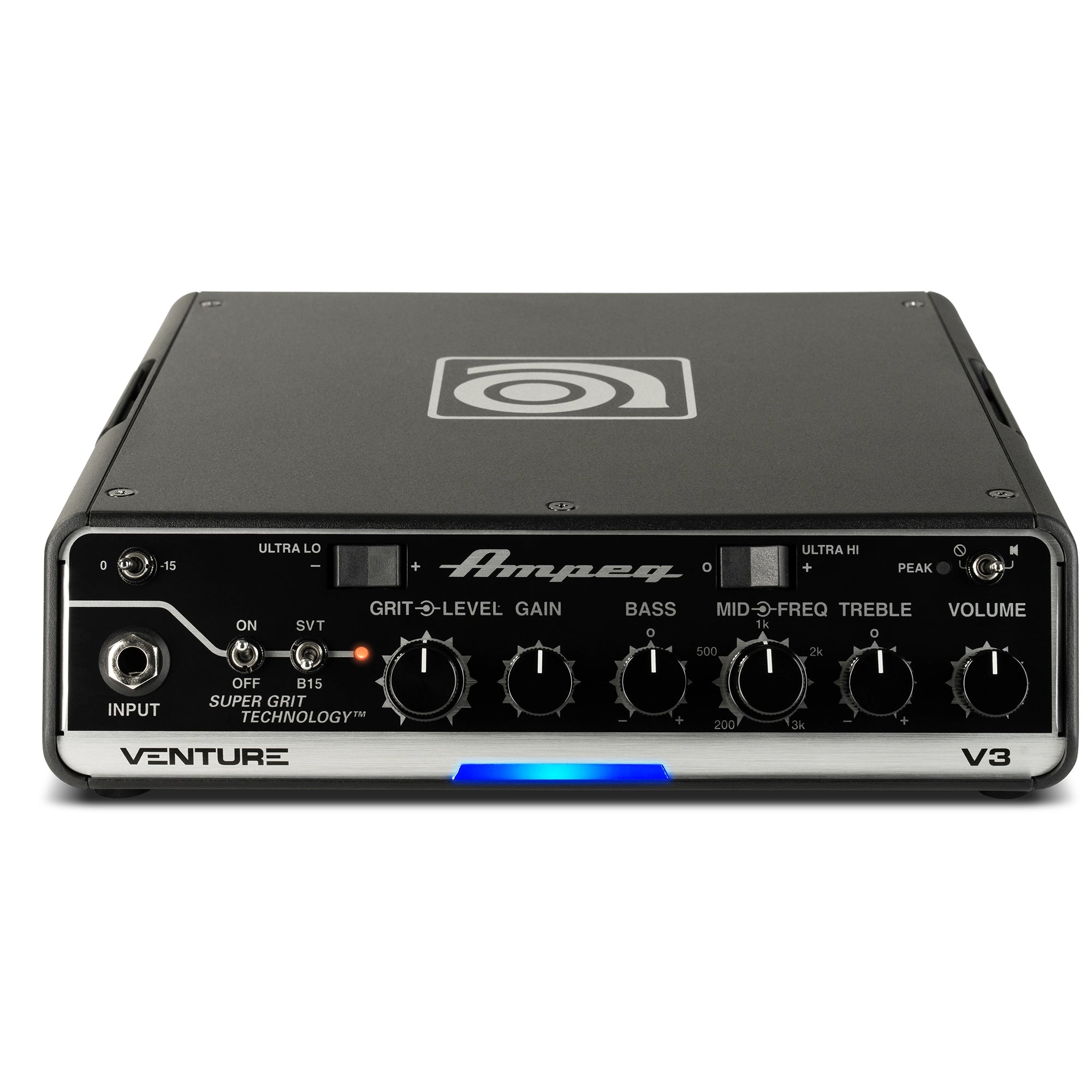 Ampeg Venture V3 300W Bass Amplifier Head - Powerful Bass Amp for Live Performances & Studio Recording