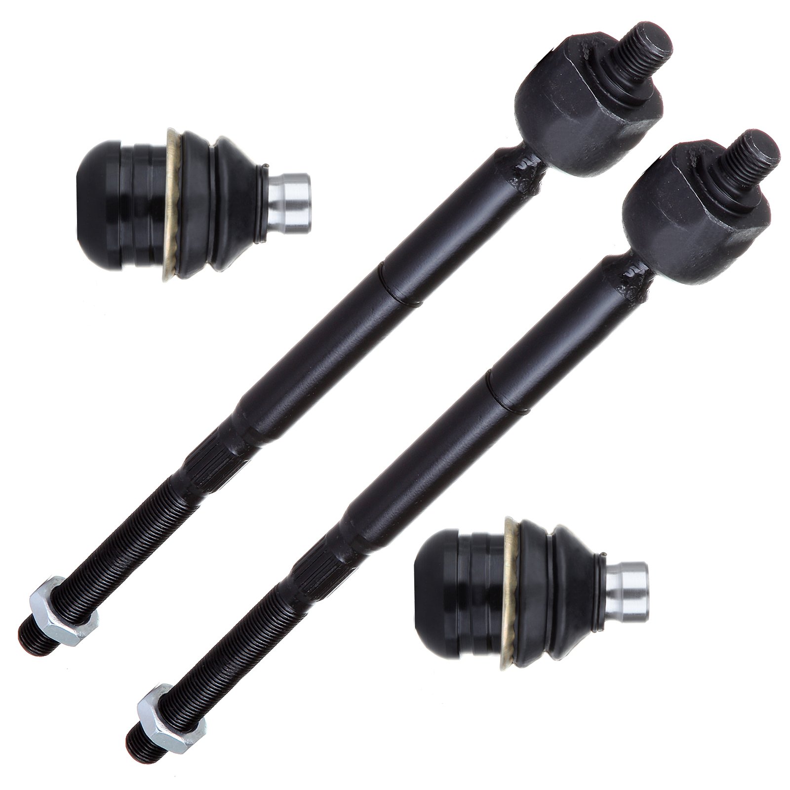 High-Quality Front Lower Inner Ball Joint Replacement for 2007-2010 Dodge Caliber & Jeep Compass/Patriot - 4pc Suspension Kit - Perfect for Off-Roading, Daily Commuting & Smooth Ride Maintenance