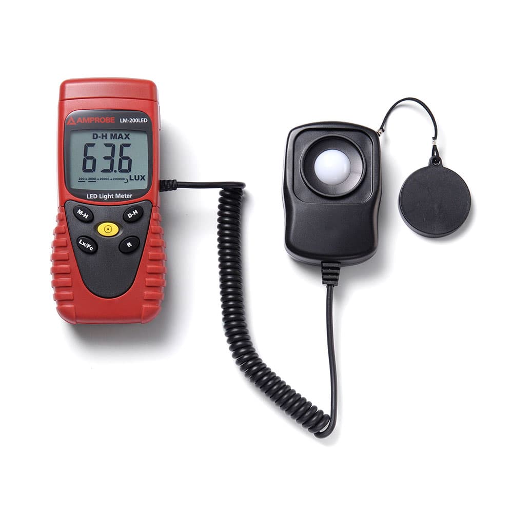 Amprobe 3730217 LM 200 Professional LED Light Meter with Sensor Cap & Carry Case - Accurate Lux Measurement for Photography, Film Making & Indoor Lighting Setup