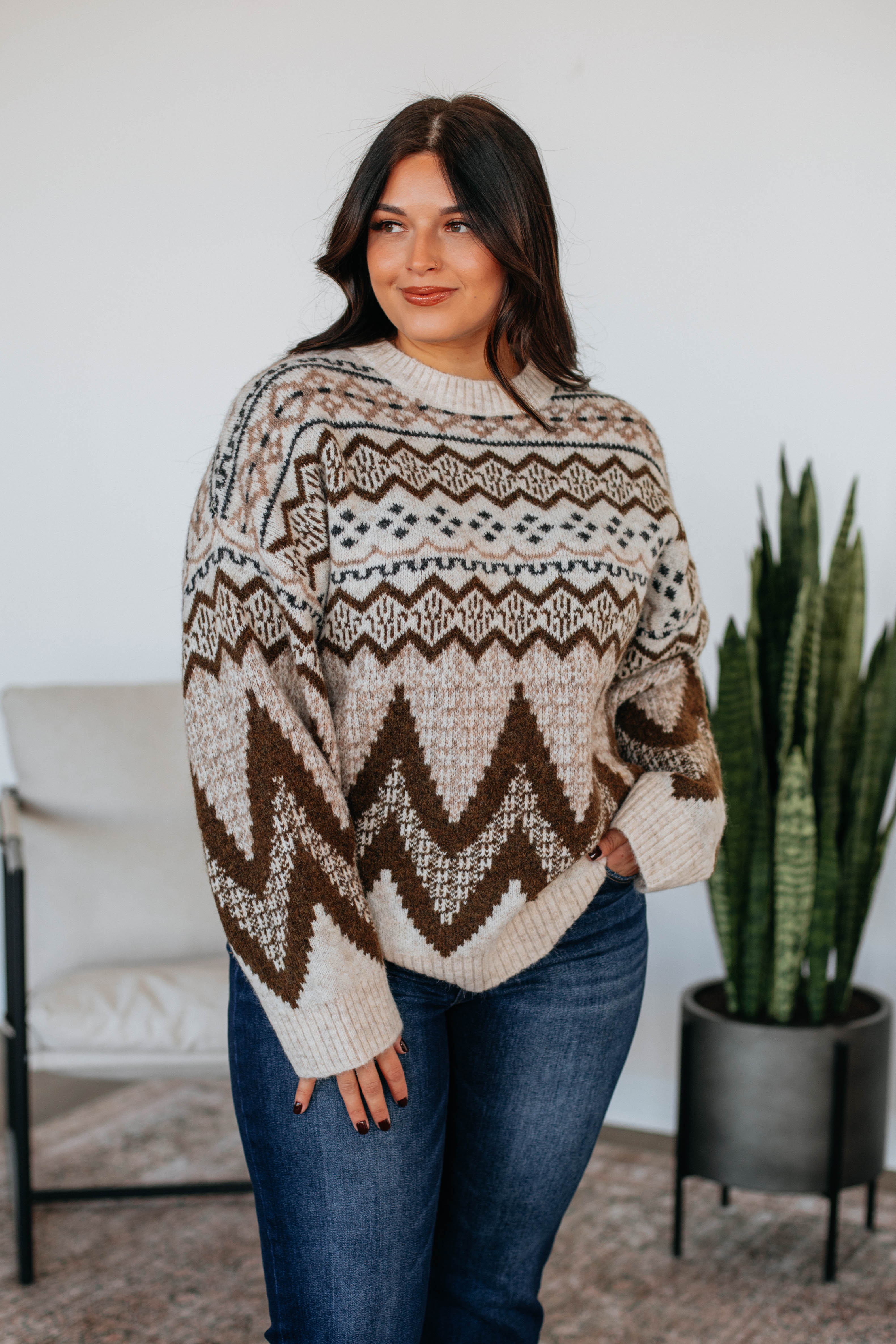 Deidra Sweater Women's Knitted Pullover - Cozy Winter Fashion for Casual Outfits & Office Wear