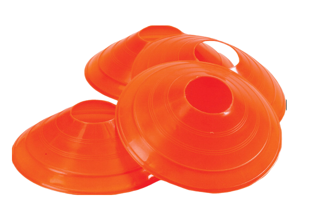 Ruggy Boundary Cones Set of 20 - High Visibility Sports Markers for Football, Soccer & Field Training - Perfect for Outdoor Games, Practice Drills & Coaching Sessions