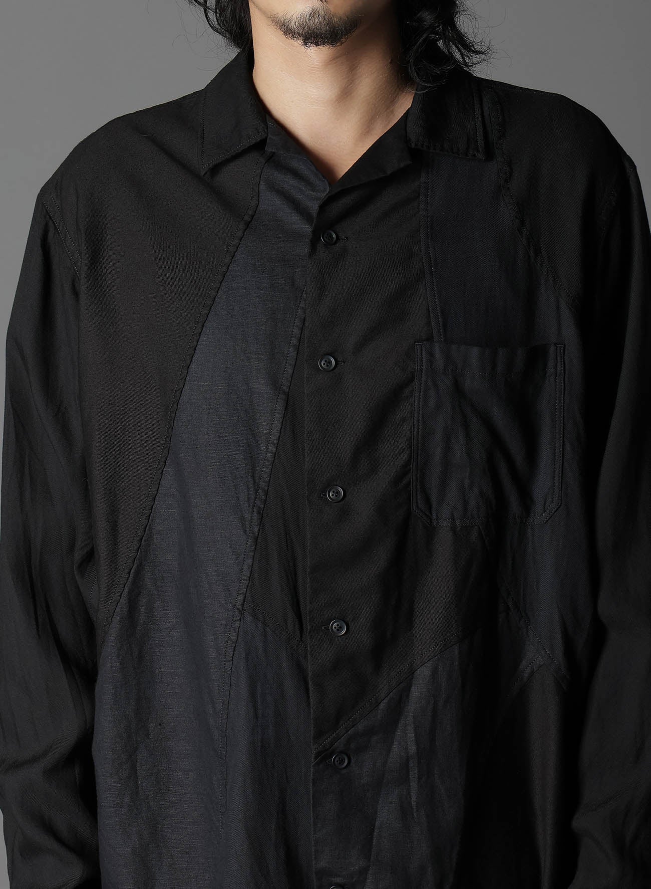 Stylish Cubism Patchwork Product Dyed Switching Shirt for Men & Women | Trendy Casual Wear for Outings & Parties