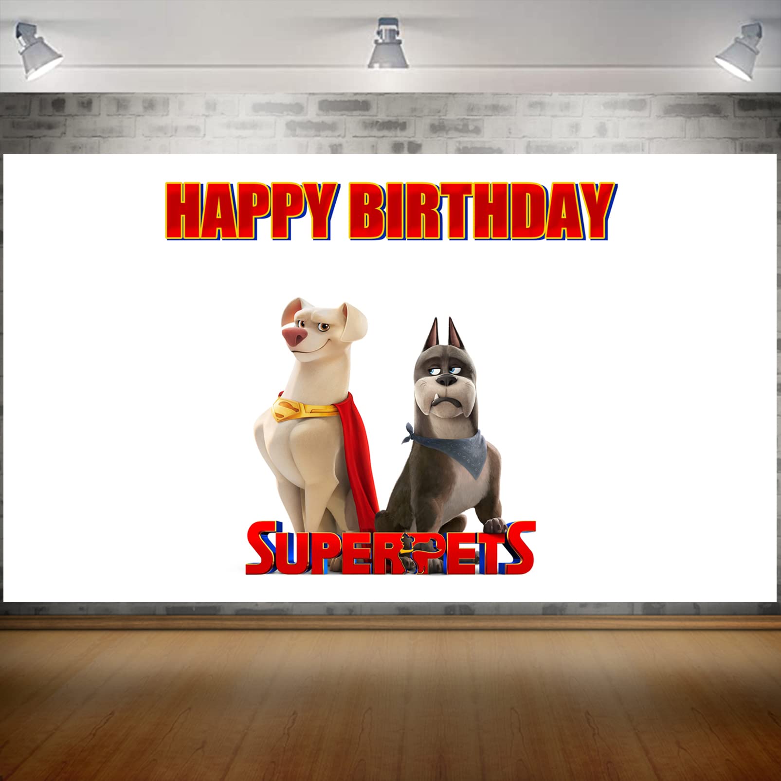 Pet Birthday Party Supplies Decorations - Large Dog Backdrop Banner Kit for Kids Photo Background, Hero Theme | Perfect for Dog Birthday Parties, Puppy Showers & Pet Celebration Events