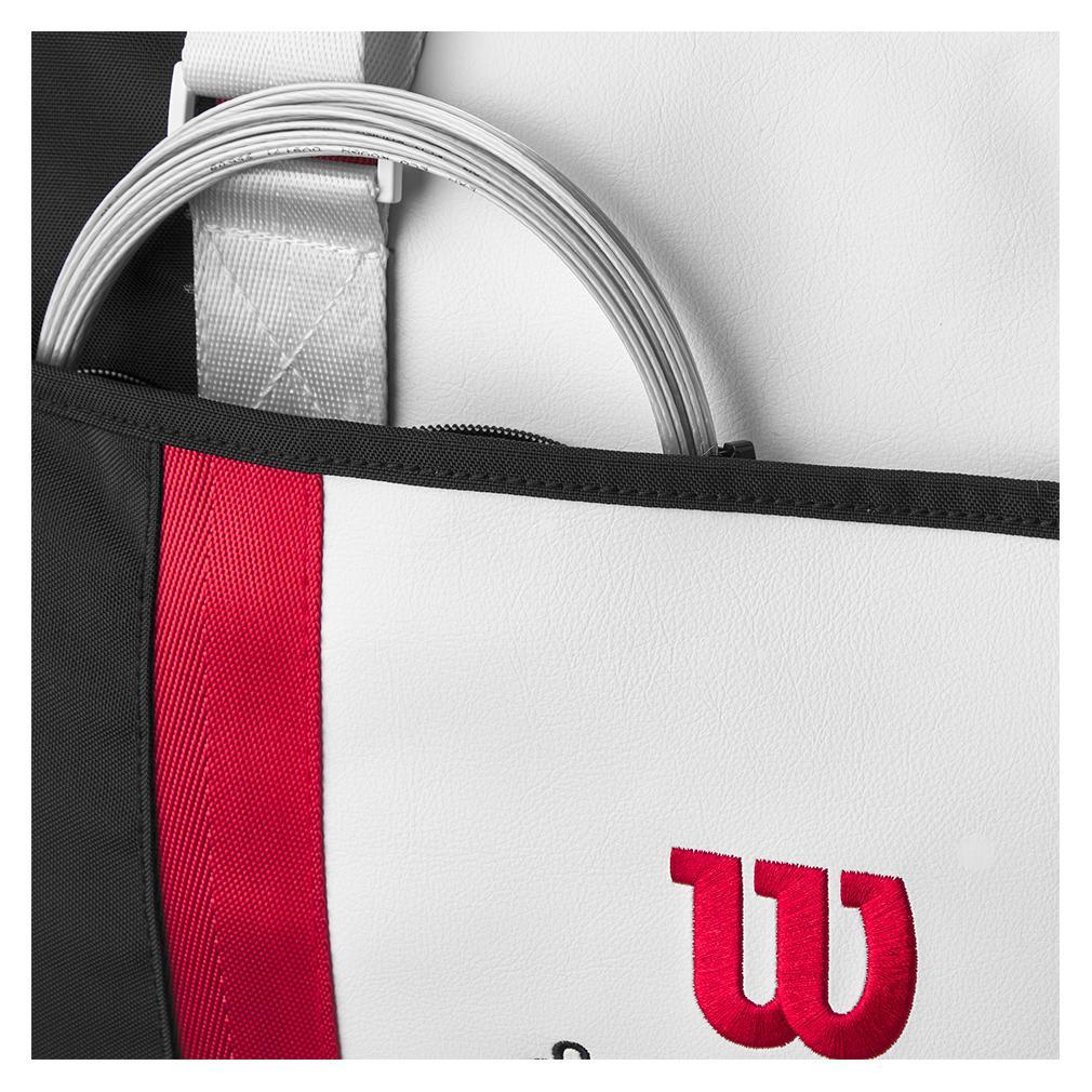 **Courage Collection Small Tennis Duffle Bag - Black & White - Perfect for Tennis, Gym & Travel**