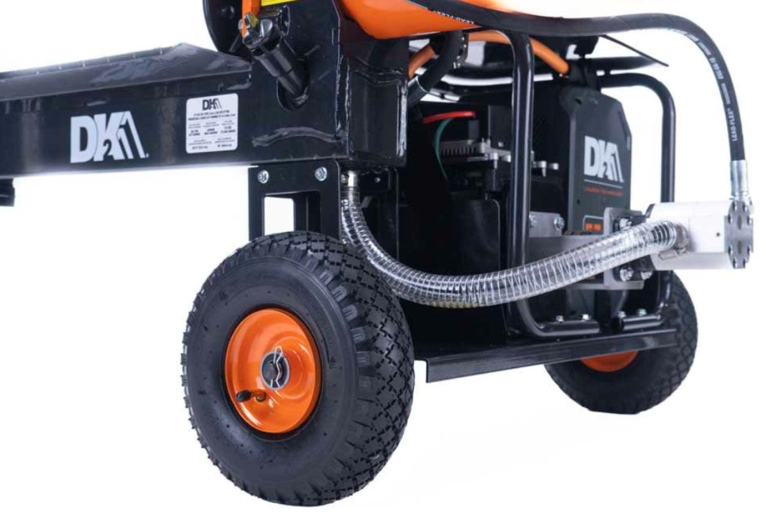 DK2 OPS220EV K 20 Ton Hydraulic Log Splitter Kit with 57.6V Li-ion Battery & Charger - Powerful Cordless Firewood Splitting for Backyard, Farm & Woodworking Projects