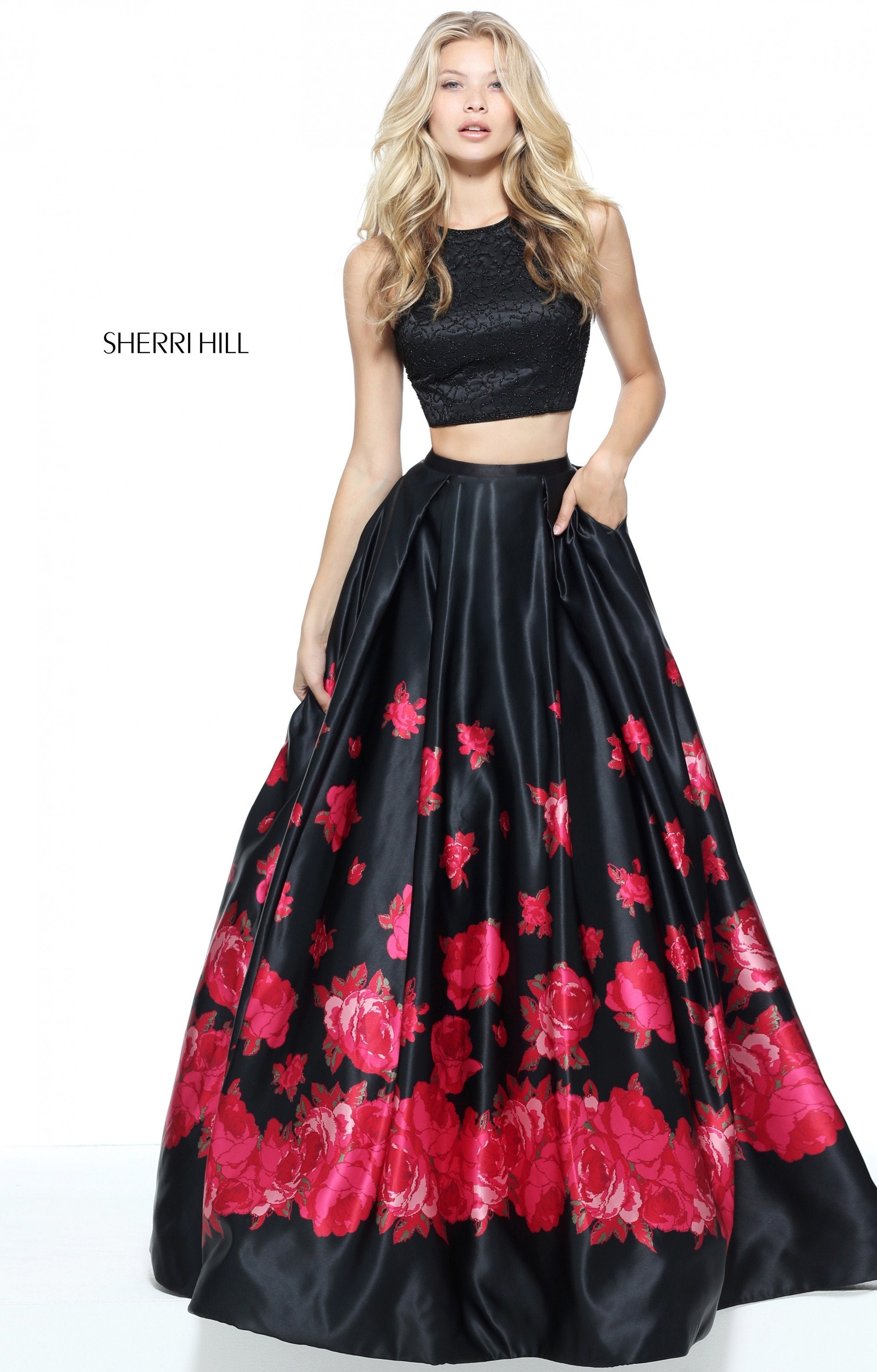 black/red print