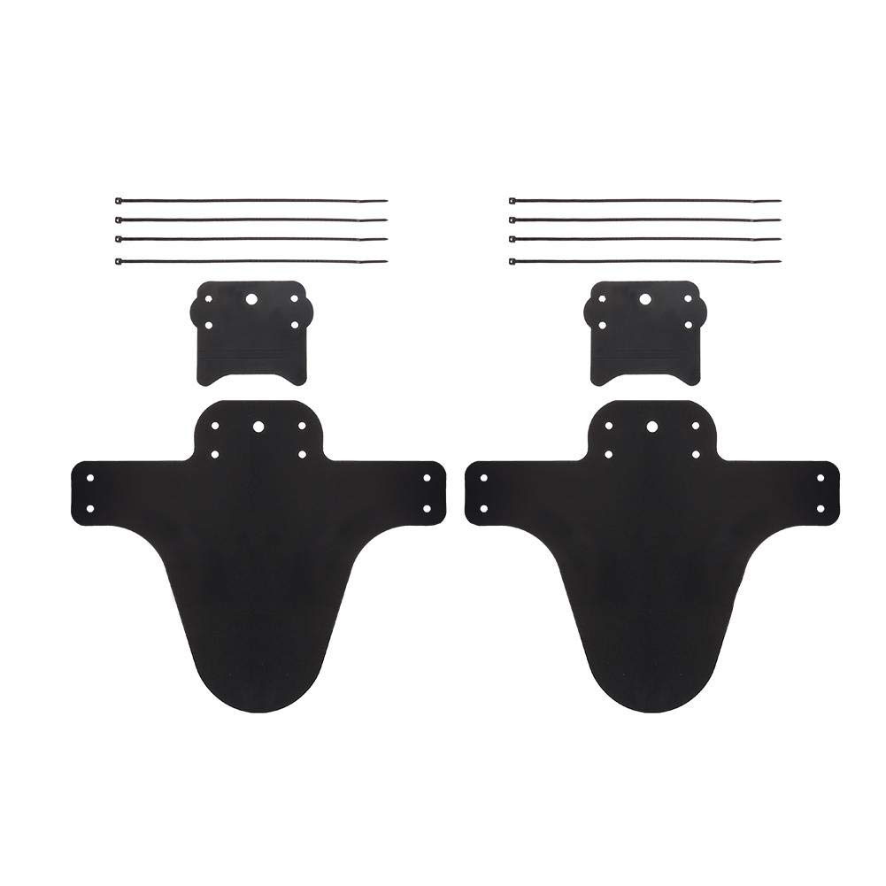 Deryang Bike Fenders - Waterproof Plastic Mud Guards for Mountain & Road Bikes - Front & Rear Wheel Protection - Ideal for Commuting, Trail Riding & Wet Weather Cycling