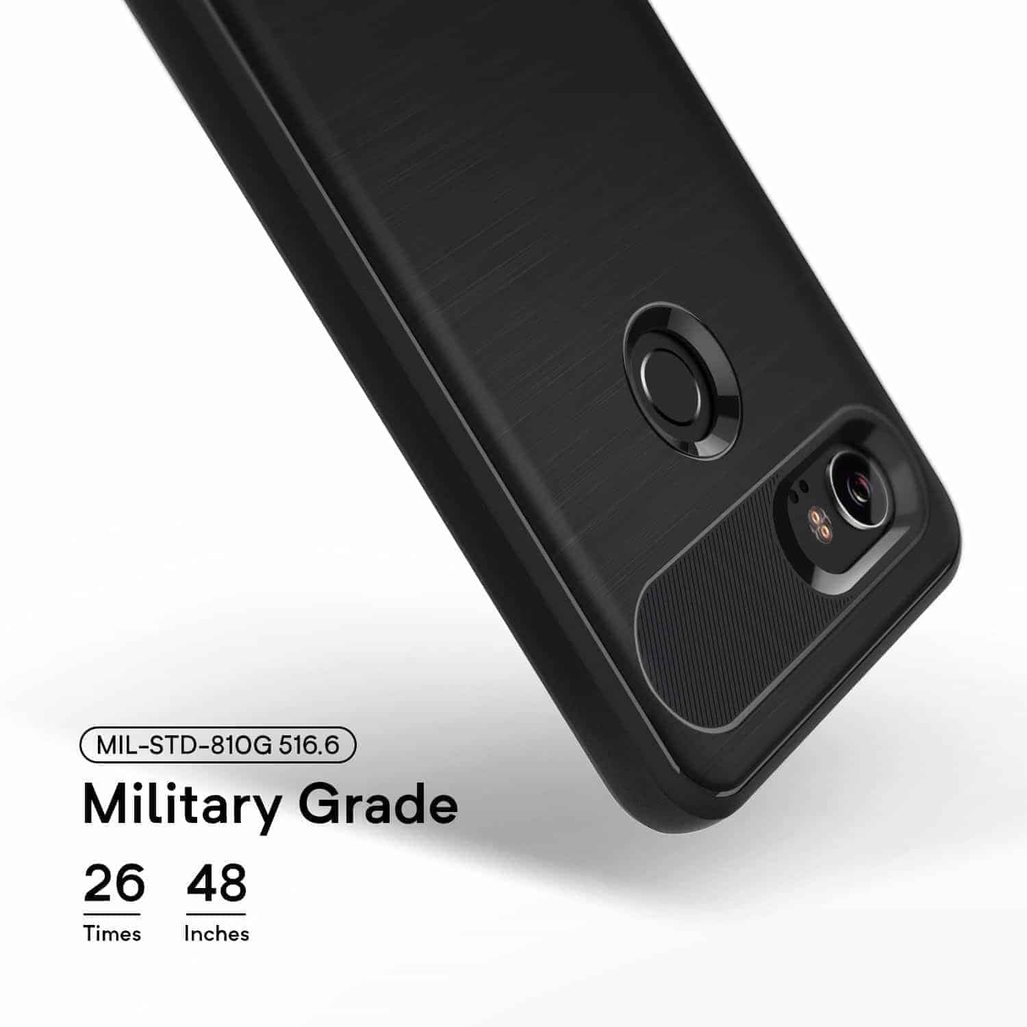 Premium Google Pixel 2 Case - Slim Protective Cover for Google Pixel 2 (Black) | Shockproof & Scratch Resistant | Perfect for Everyday Use, Travel & Outdoor Activities