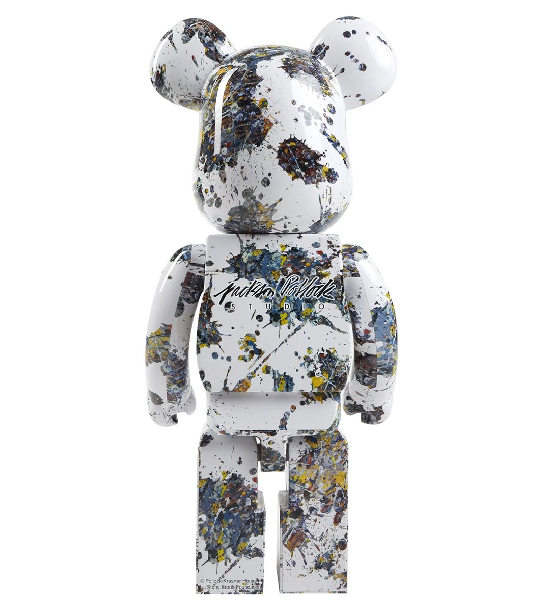 1000% Bearbrick Jackson Pollock Studio (SPLASH) Art Collectible Figure - Perfect for Home Decor, Office Display & Pop Culture Enthusiasts