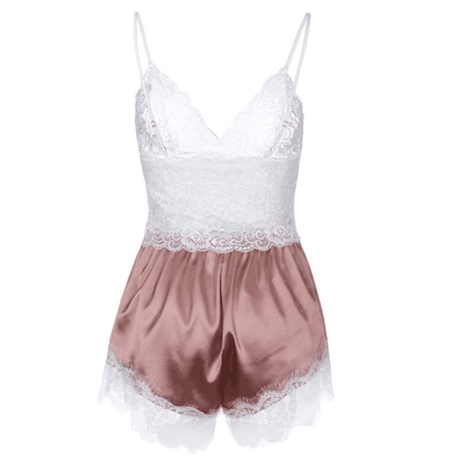 Sexy Floral Lace Pajama Set for Women - Sleepwear & Nightwear for Comfort
