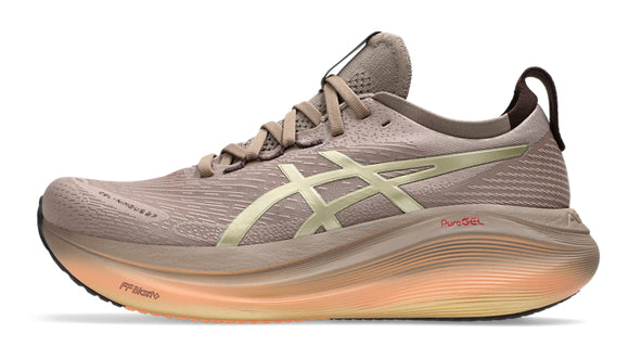 ASICS Gel-Nimbus 27 Luxe Women's Running Shoes (B Width) - Premium Cushioning for Long-Distance Comfort | Taupe Grey Colorway | Ideal for Marathon Training & Everyday Jogging