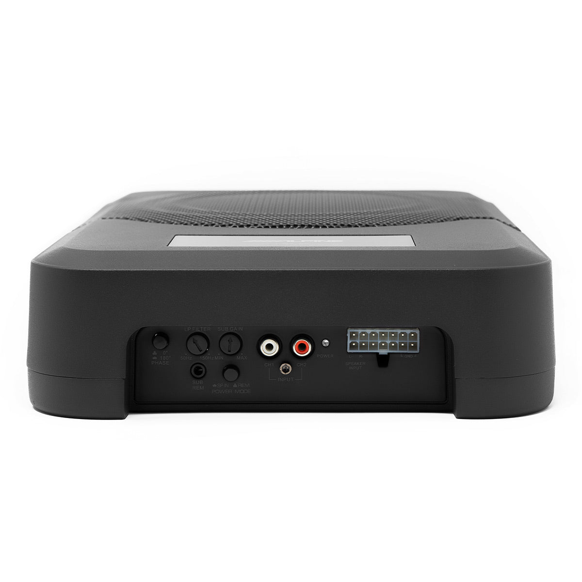 Alpine PWE S8 8-Inch Compact Powered Subwoofer - High-Performance Bass for Car Audio & Home Theater Systems