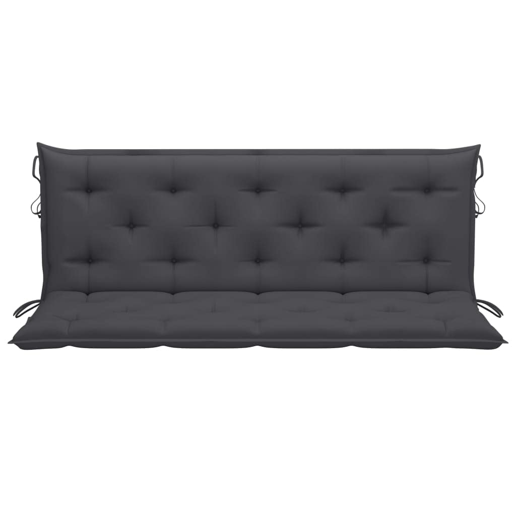 Premium Indoor/Outdoor Chair Cushion - Waterproof Garden Swing Seat Cushion & Recliner Replacement - Durable Patio Furniture Cushion for Swing Chairs, Lounge Chairs & Outdoor Seating (Anthracite, 59.1