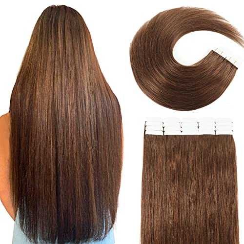 20 Pcs 50 Grams Tape in Human Hair Extensions - Remy Hair for Natural Look & Volume - Perfect for Daily Wear, Parties & Special Occasions