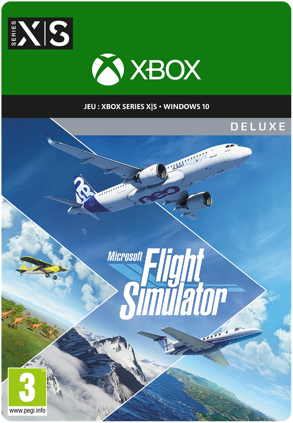 Microsoft Flight Simulator Deluxe Edition - PC & Xbox Series X|S Digital Download Code | Realistic Flight Simulation Game for Aviation Enthusiasts | Perfect for Training, Exploration & Virtual Travel Adventures