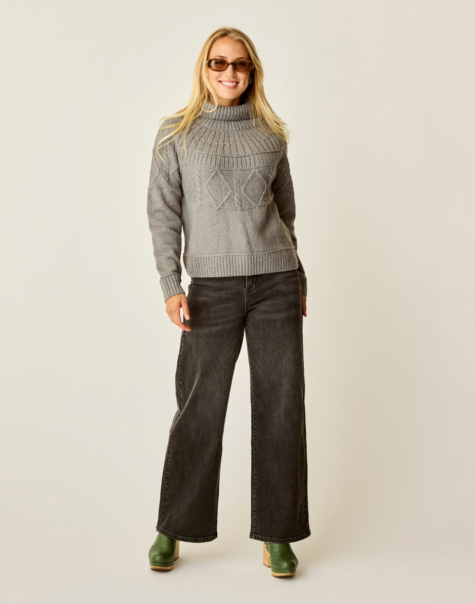 Audrey Wide Leg Pants for Women - Black High Waist Flowy Trousers | Perfect for Office, Casual Wear & Travel