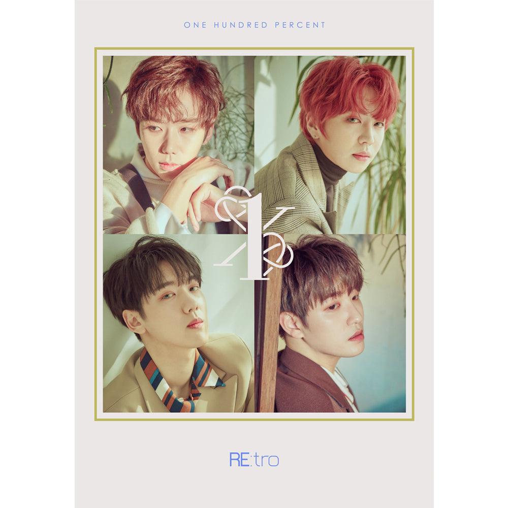 ONE HUNDRED PERCENT 6th Mini Album 'RE:TRO' - Kpop Music CD for Fans, Collectors & Gift Giving | Perfect for Birthday, Anniversary & Special Occasions