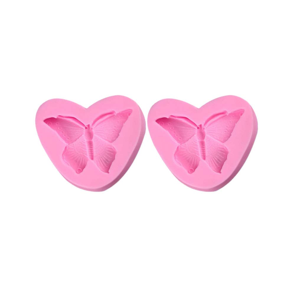 2pcs Silicone Butterfly Candy Molds - Chocolate & Fondant Molds for DIY Baking, Soap Making, Ice Cube Trays - Perfect for Birthday Parties, Wedding Favors, and Holiday Treats