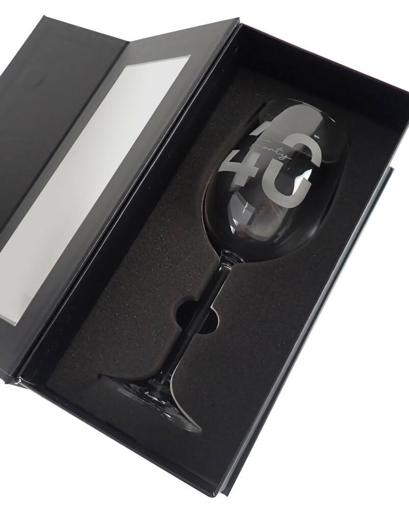 Personalized 40th Birthday Wine Glass - 360ml Engraved Gift Set for Women & Men - Perfect for Celebrations, Anniversaries & Special Occasions