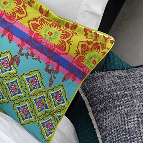 Logan & Mason Frida Multi Quilt Cover Set - Queen Size Bedding with Vibrant Patterns - Perfect for Bohemian & Eclectic Home Decor