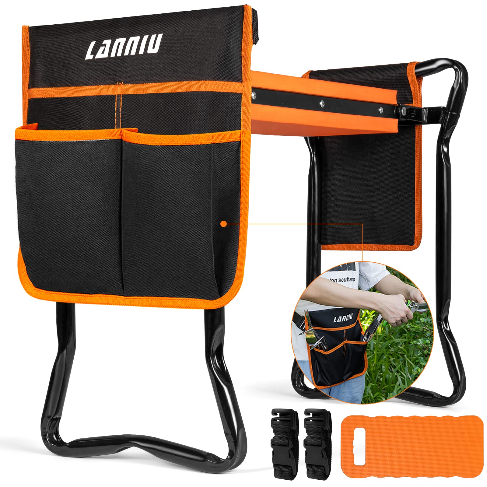 Foldable Garden Kneeler Seat - Heavy Duty Stool for Gardening & Kneeling | Perfect for Seniors & Gifts