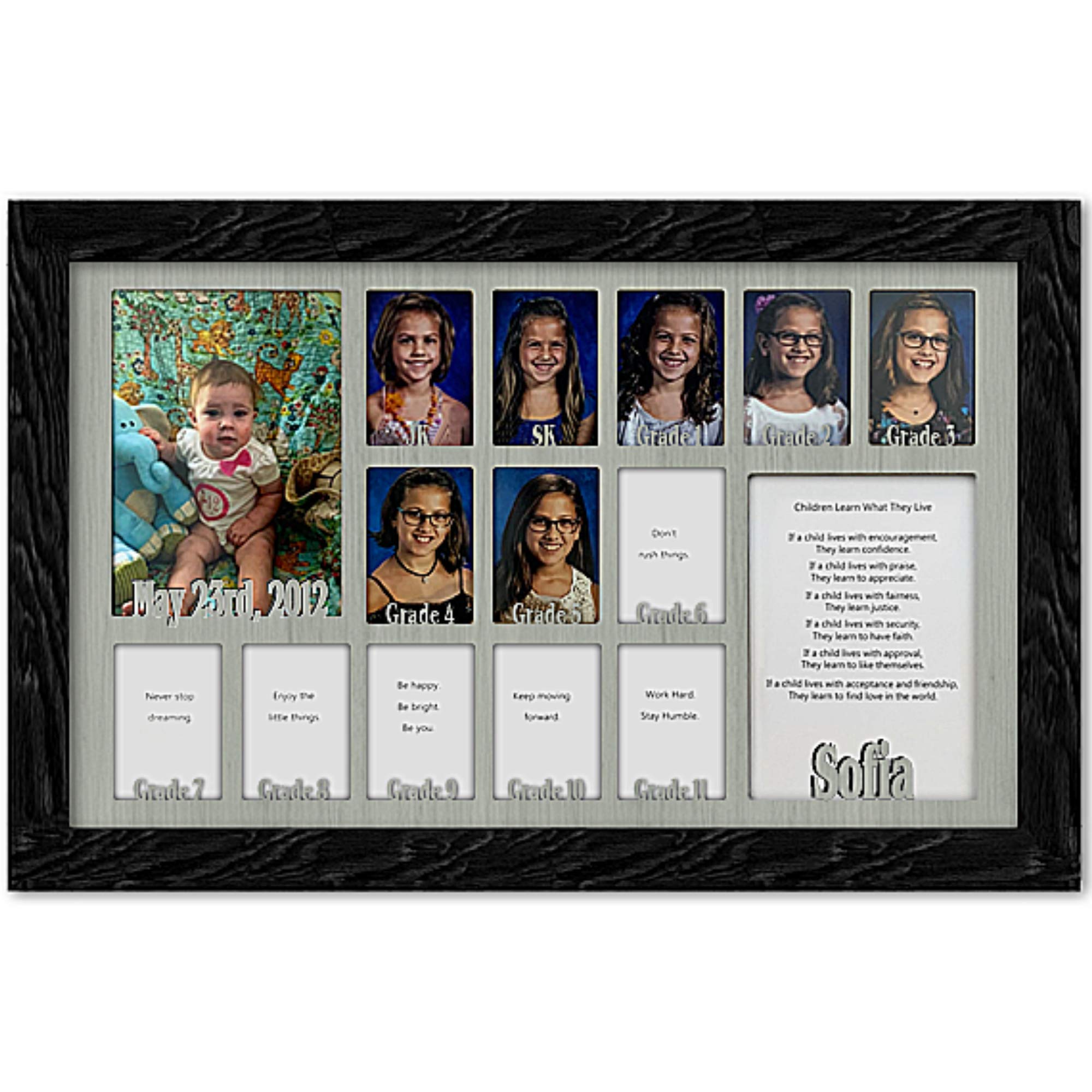 Personalized Northland School-Years Picture Frame - Holds Twelve 2.5