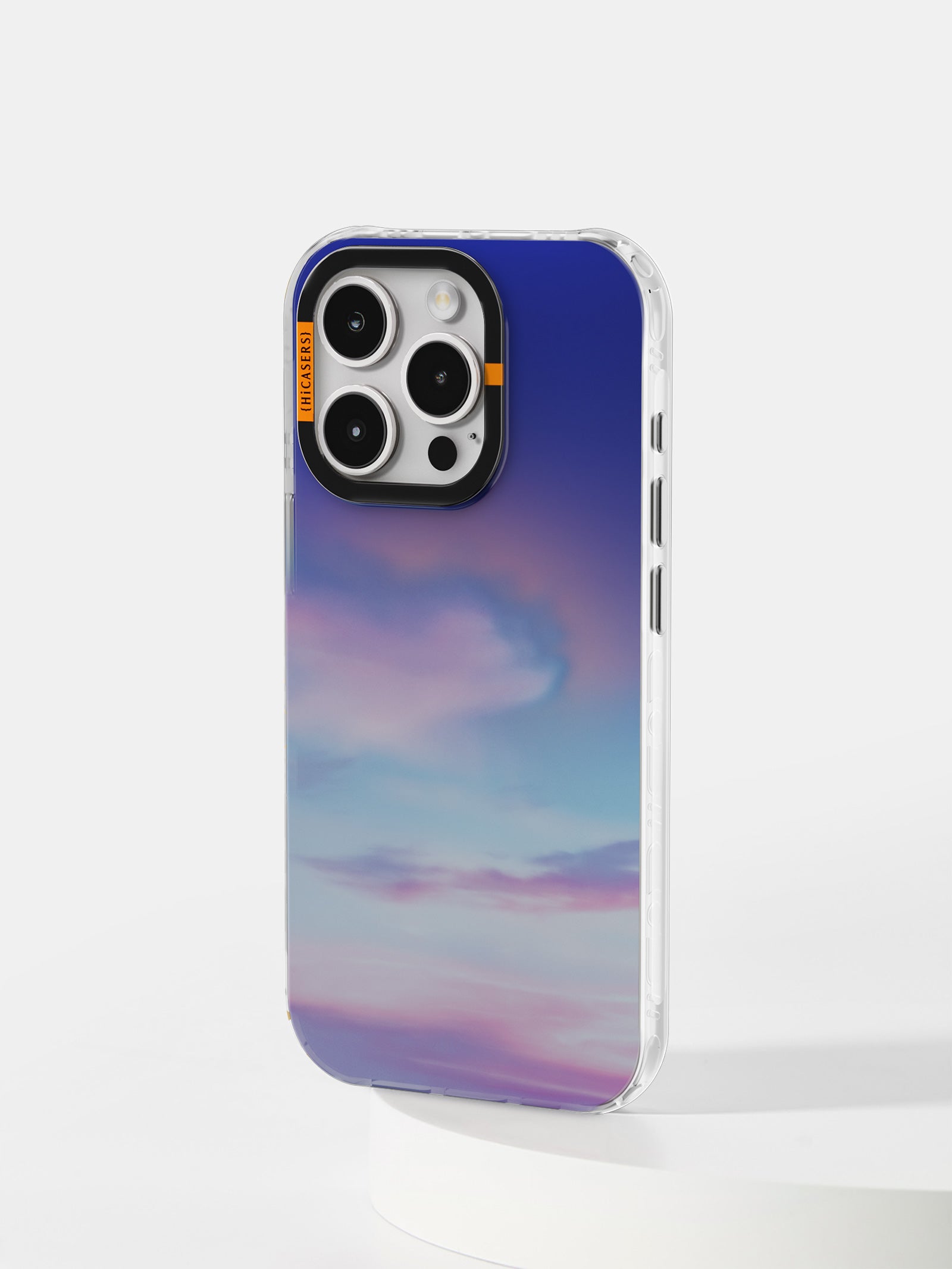 Cloudscape Iridescent Phone Case - Purple | Shatterproof Protective Cover for iPhone & Samsung | Trendy Glittery Design for Everyday Use & Special Occasions
