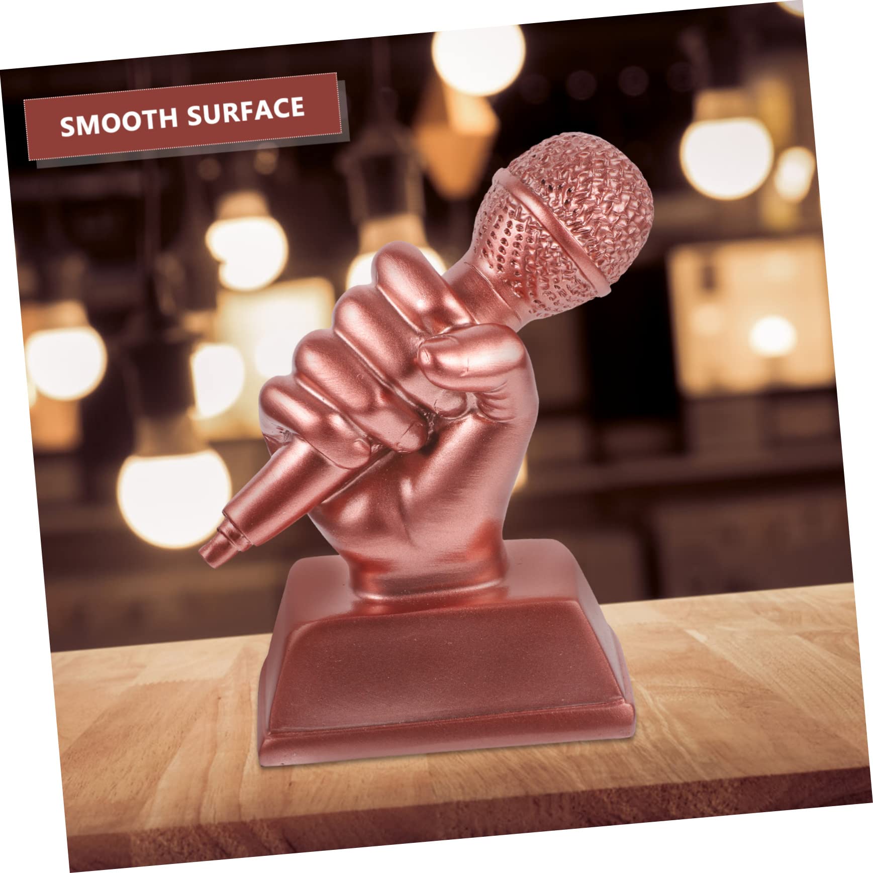 Yardwe Mini Trophy for Kids Party - Small Microphone Award Trophy for Children - Perfect for Birthday Celebrations, School Events & Sports Awards