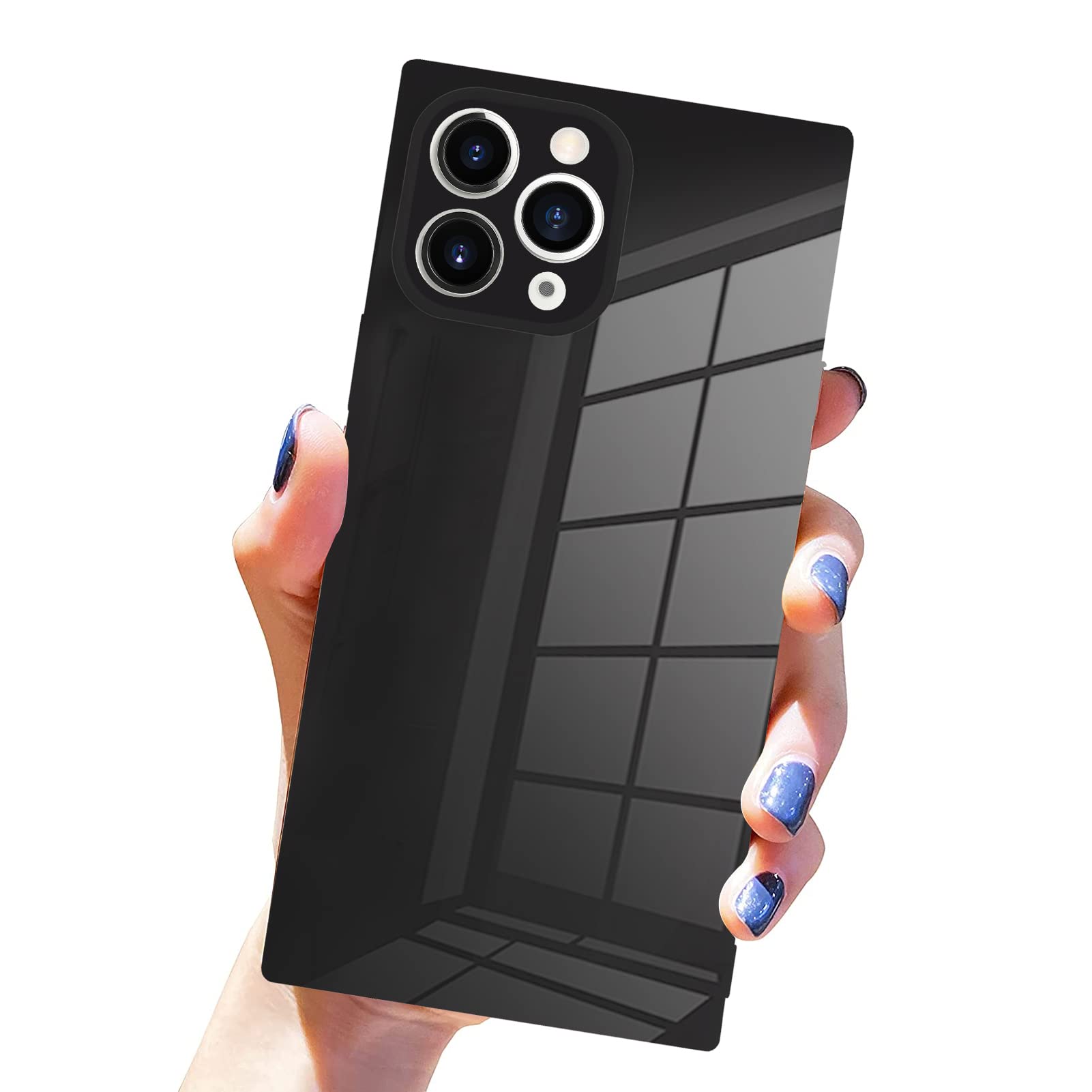 Premium Slim Square iPhone 11 Pro Max Case with Full Camera Protection | Shockproof TPU Bumper Cover | Luxury Reinforced Corners | 6.5 Inch Black | Perfect for Everyday Use, Travel & Outdoor Activities
