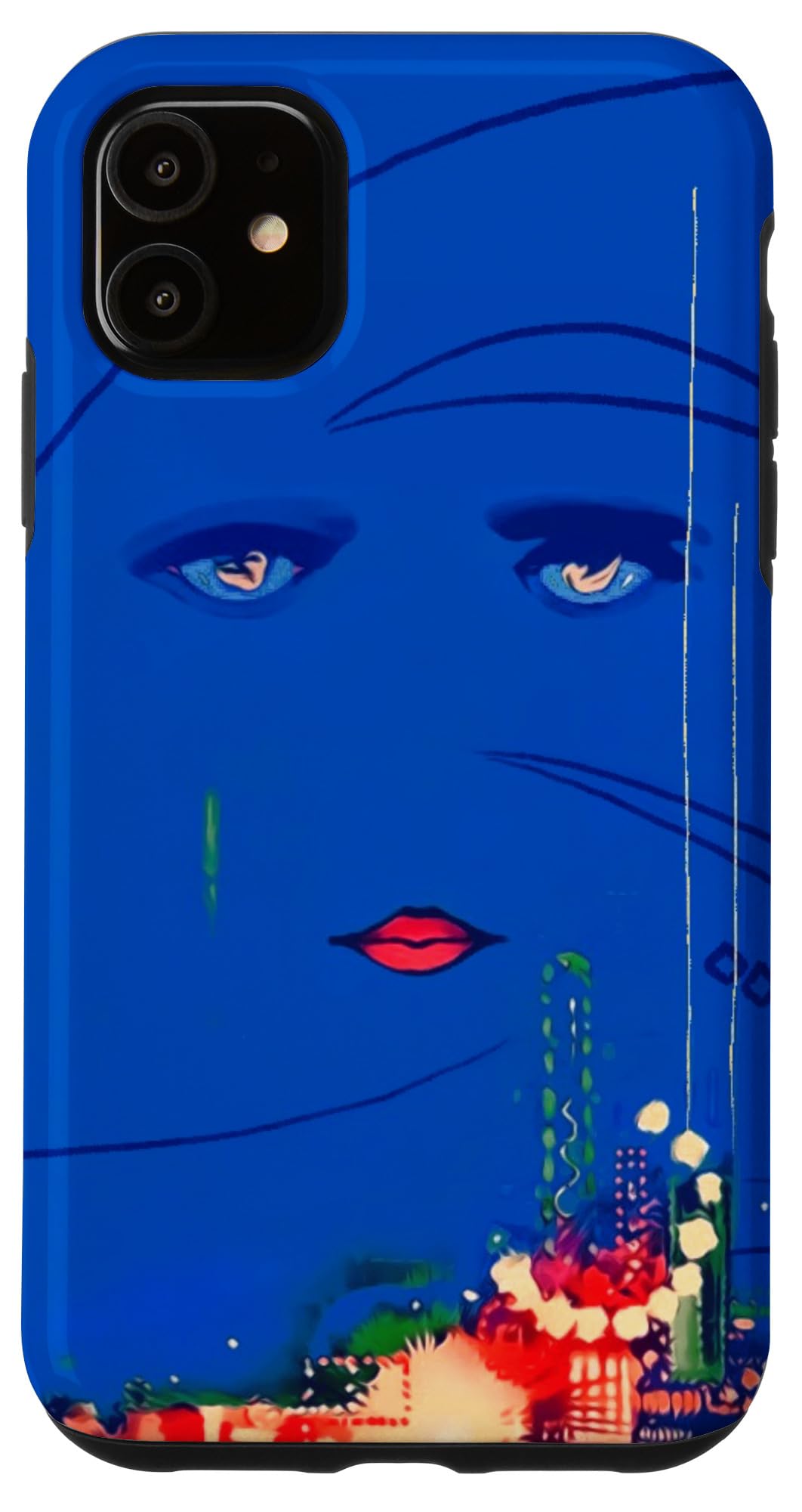 iPhone 11 Case - Heavy Duty Protective Cover with The Great Gatsby Design in Blue | Perfect for Everyday Use, Travel & Outdoor Activities