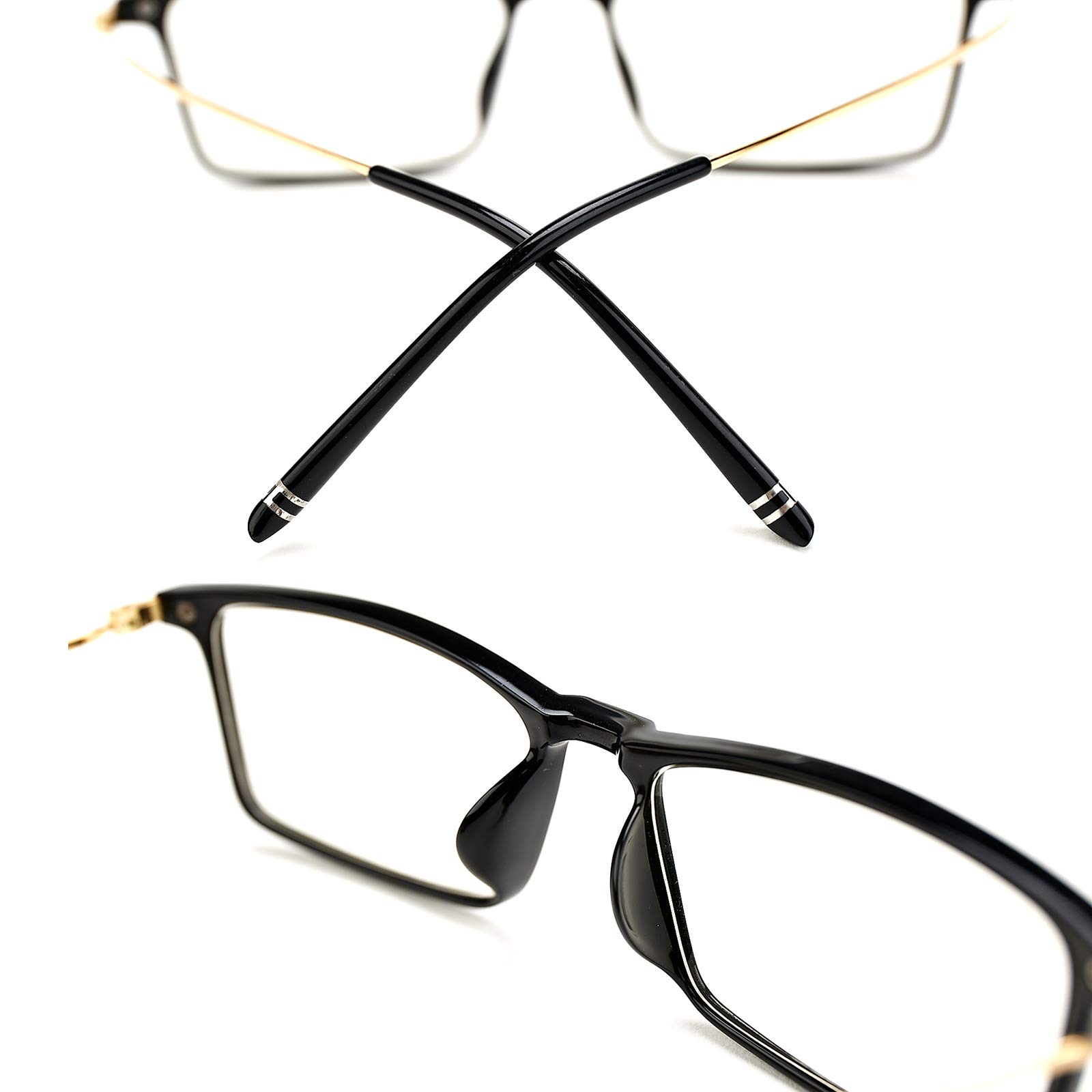Progressive Multifocal Computer Reading Glasses for Men & Women - Anti-Blue Light Presbyopia Eyewear for Office Work, Screen Time & Reading